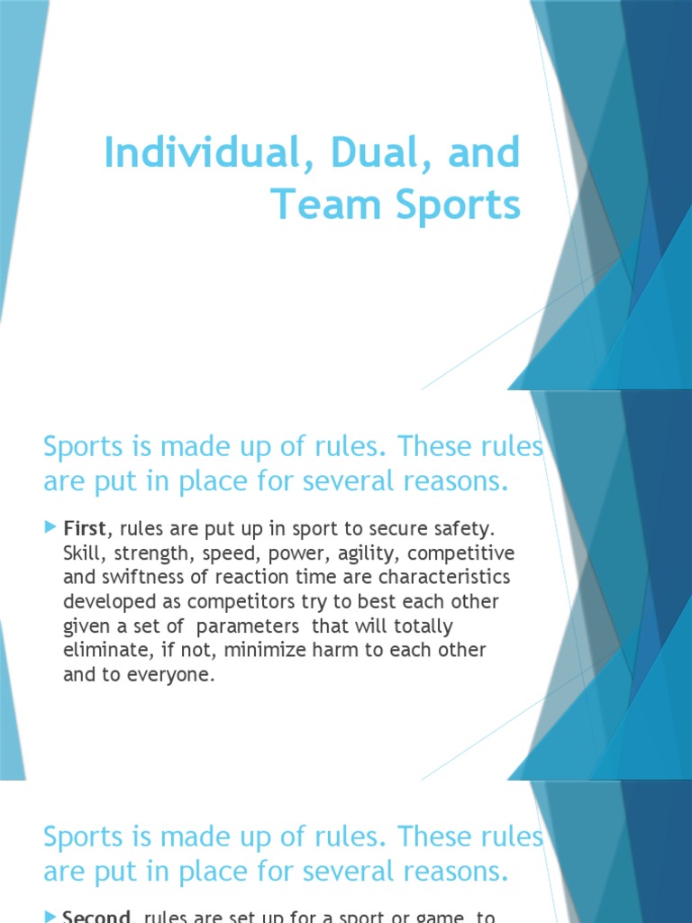 Individual and Dual Sports Overview | PDF | Stress (Biology) | Sleep