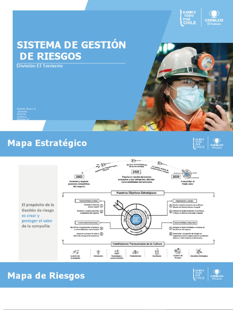 Gestión de Riesgos en Codelco El Teniente | PDF | Chile | Minería