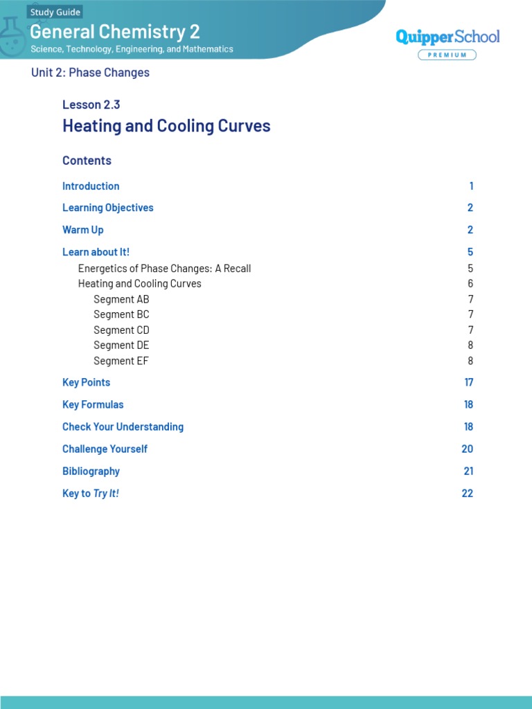 CHM2 Q3 0203 Heating and Cooling Curves PDF Phase (Matter) Heat