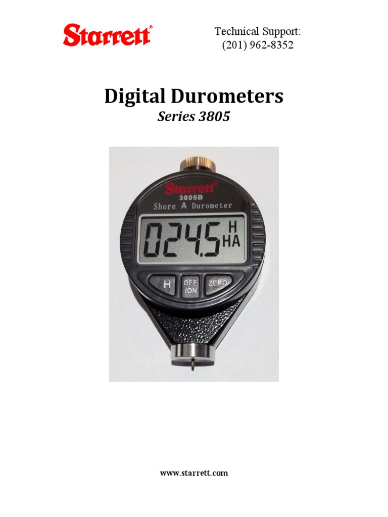 Starrett Digital Durometers Overview | PDF