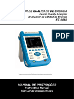 Analisador de Qualidade de Energia ET-5062