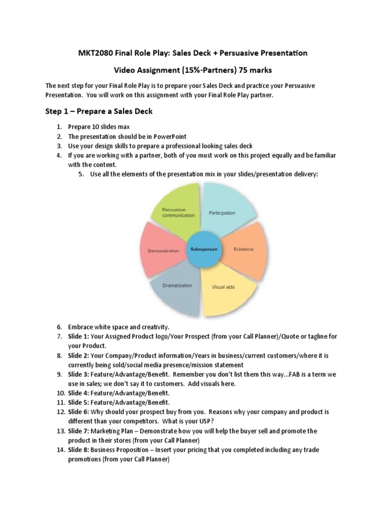 MKT2080 Final Role PlaySales Deck + Persuasive Presentation Video
