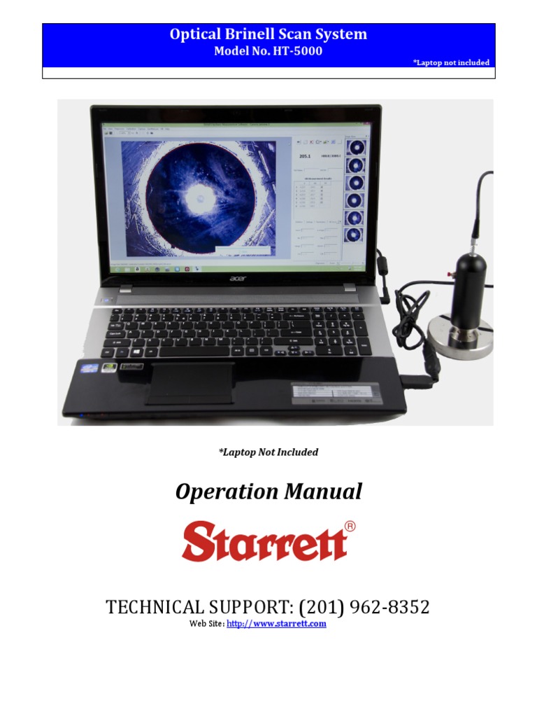 Starrett HT-5000 | PDF | Camera | Computing