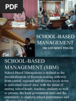 1 School Based Management