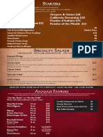 Anasazi Menu