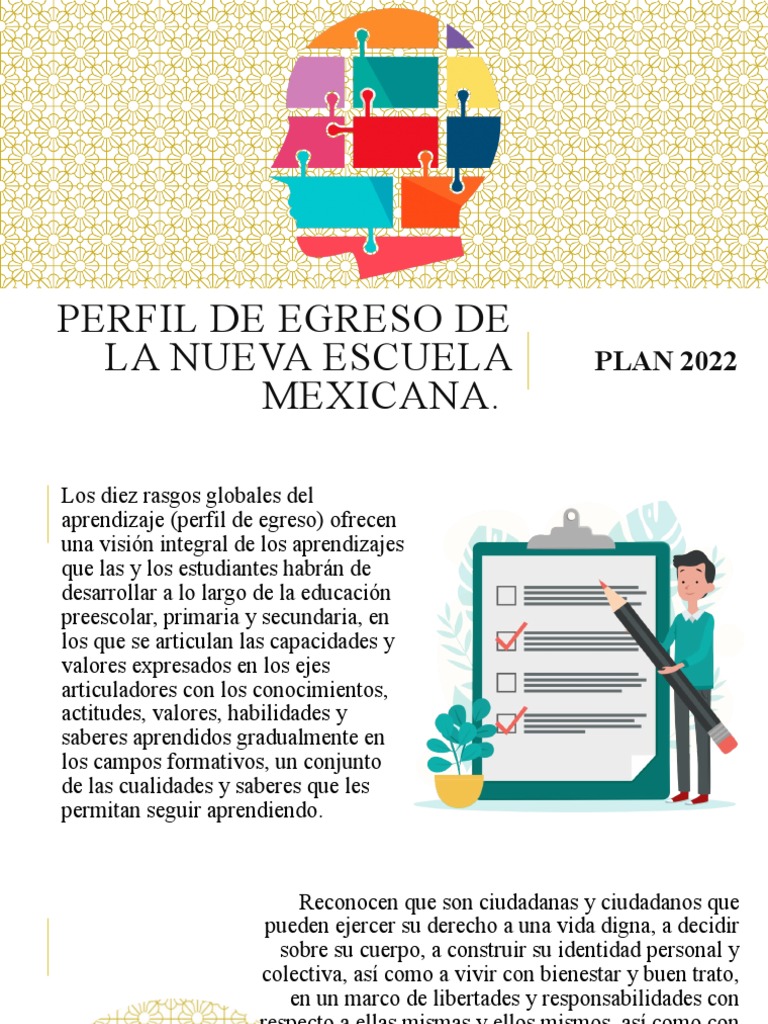 Rasgos del Perfil de Egreso NEM 2022 | PDF | Aprendizaje | Pensamiento