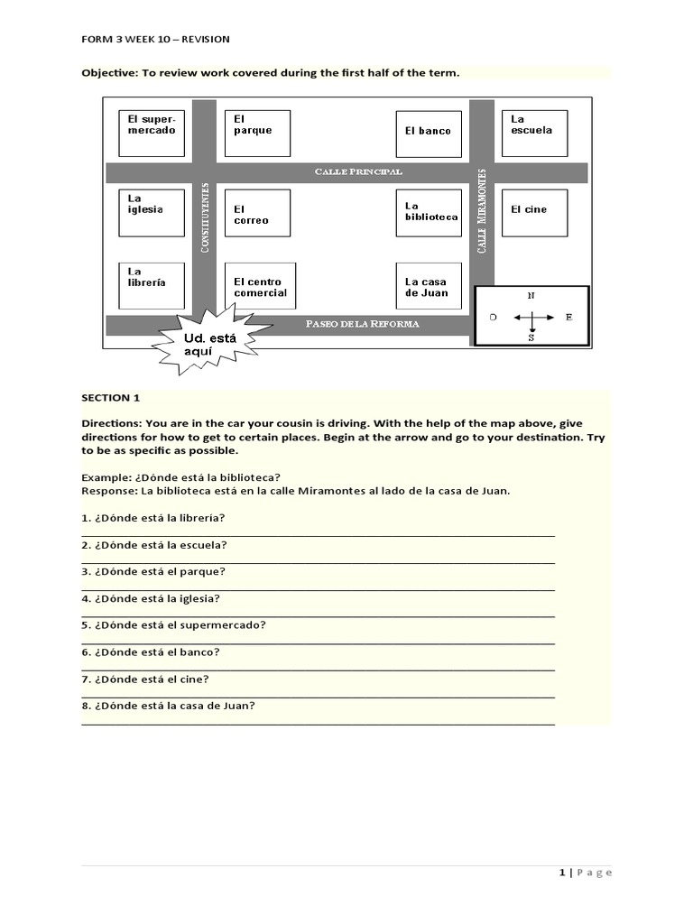 Form 3 Week 10 Revision | PDF