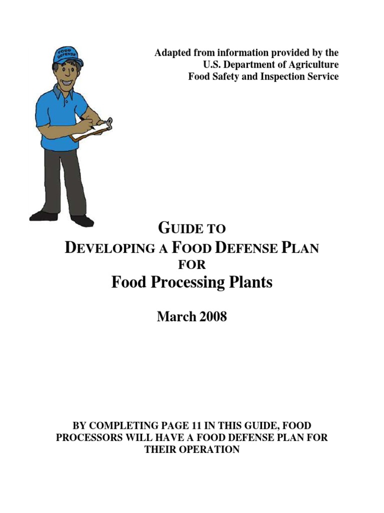 guide-to-developing-a-food-defense-plan-pdf-food-safety-safety