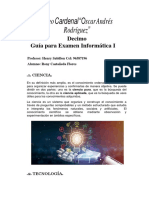 Gia de Estudio Informatica 1 Examen Rony Castañeda