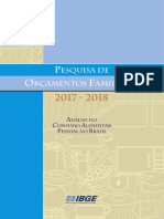 Análise Do Consumo Alimentar Pessoal No Brasil