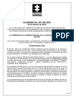 Acuerdo 001 de 2023 Concurso de Meritos FGN 2022 y Anexo 1