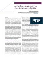 Cristalografía y caracterización de materias primas farmacéuticas