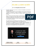 FILOSOFÍA DE LA EDUCACIÓN Ensayo Sobre La Disciplina Vence A La Inteligencia