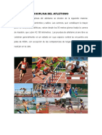 Las 4 disciplinas principales del atletismo: carreras, marcha, lanzamientos y saltos