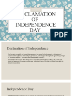 Proclamation of Independence and Political Cartoons
