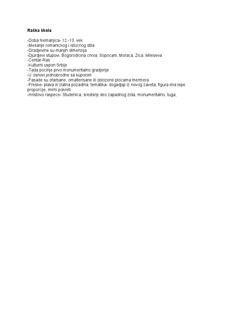 Raška Škola | PDF