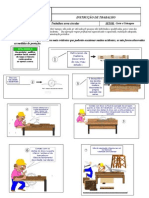 Instrução de trabalho na serra circular