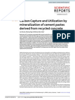 Carbon Capture and Utilization by Mineralization of Cement Pastes Derived From Recycled Concrete