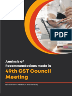 TaxmannAnalysis - 49th GST Council Meeting