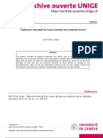 Traitement Interceptif de L'usure Dentaire Par Méthode Directe