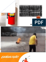 Uso y manejo de extintores contra incendios