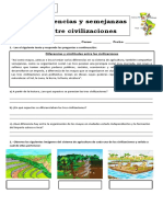 Guía Diferencias Entre Civilizaciones 4° Basico