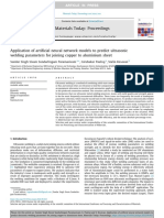 ANN Models Predict Ultrasonic Welding of Copper to Aluminum