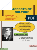 Aspects of Culture