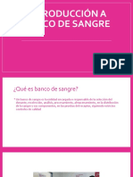 Generalidades Banco de Sangre