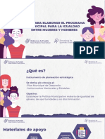 Presentación para elaborar Programas Municipales para la Igualdad entre Mujeres y Hombres