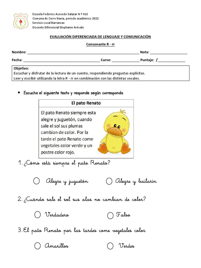 Cuentos para aprender la letra R | PDF | Lingüística