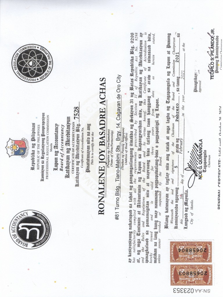 AccreditationCertificates Boa PDF