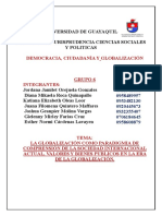 Globalización Como Paradigmia de Comprensión de La Sociedad Internacional Actual, Valores y Bienes Publicos en La Era de La Globalización.