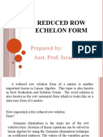 3.2 Row Reductions and Echelon Form