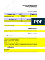 Planificacion Del Curso Shuar en Excel