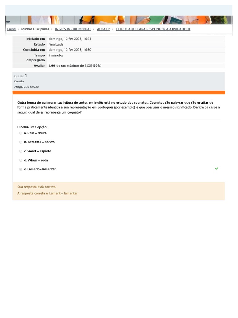 Aula 02 ingles instrumental - tradução e resolução de provas