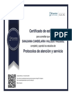 Protocolos de Atención y Servicio - Is20110282