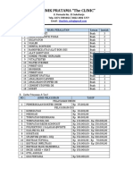 Daftar Peralatan Gigi