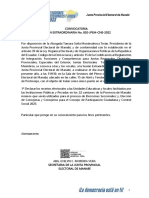 Convocatoria Sesión Extraordinaria 002