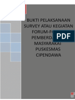 Bukti Pelaksanaan Survei SKP 2015