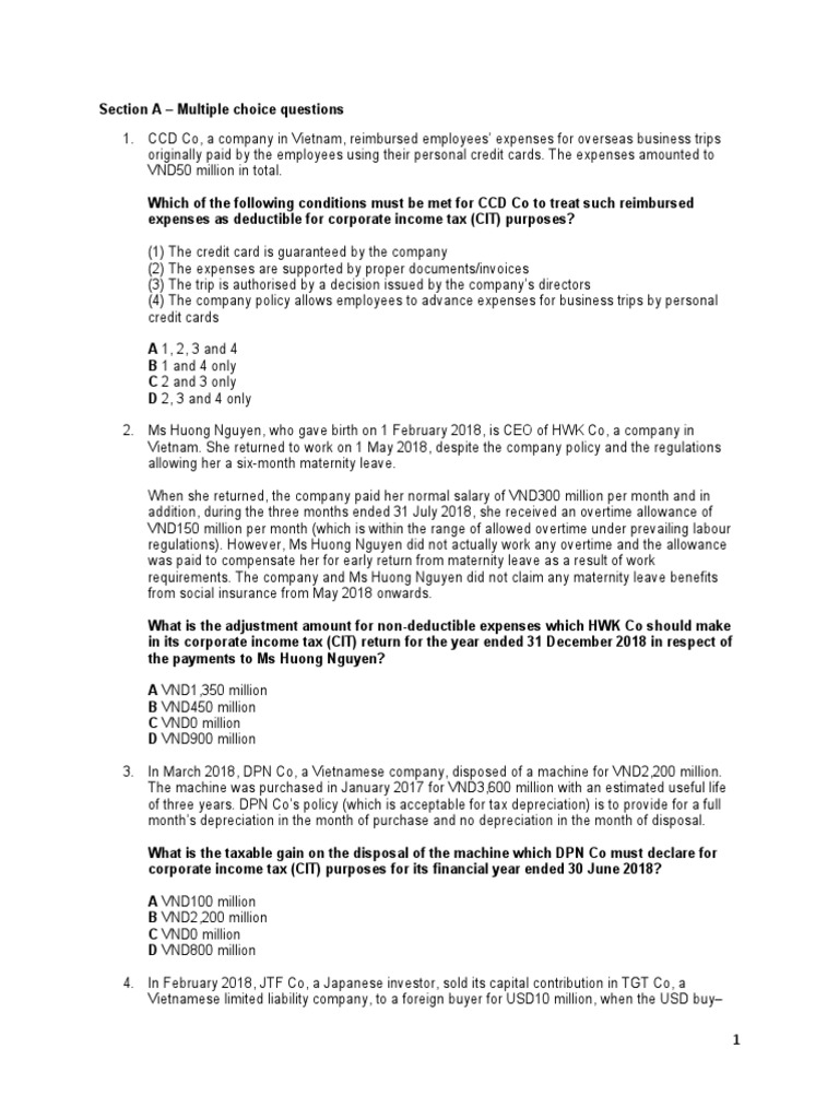 CIT Questions PDF