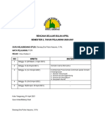 Rencana Belajar Bulan April Semester 2, Tahun Pelajaran 2020-2021