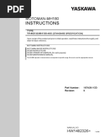 Yaskawa MH180 Standard Specification