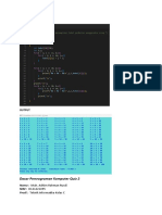 Program: Dasar Pemrograman Komputer Quiz 2