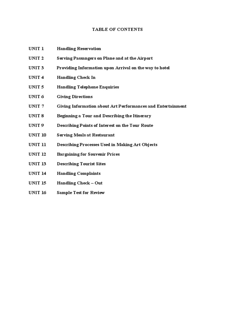 English For Tour Guiding Service | PDF