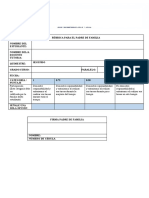 Rúbrica para Padres de Familia 21-22