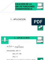 L - 1 Aplicacionde La Sintesis Funciones de Transferencia