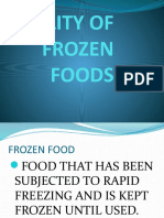 Quality of Frozen Foods