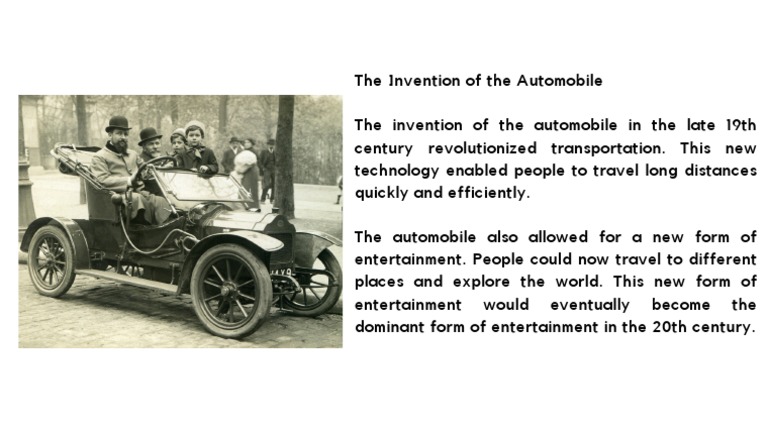 Invention of Automobile | PDF