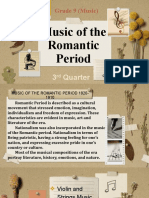 Music of Romantic Period - 3rd Quarter (MUSIC 9)